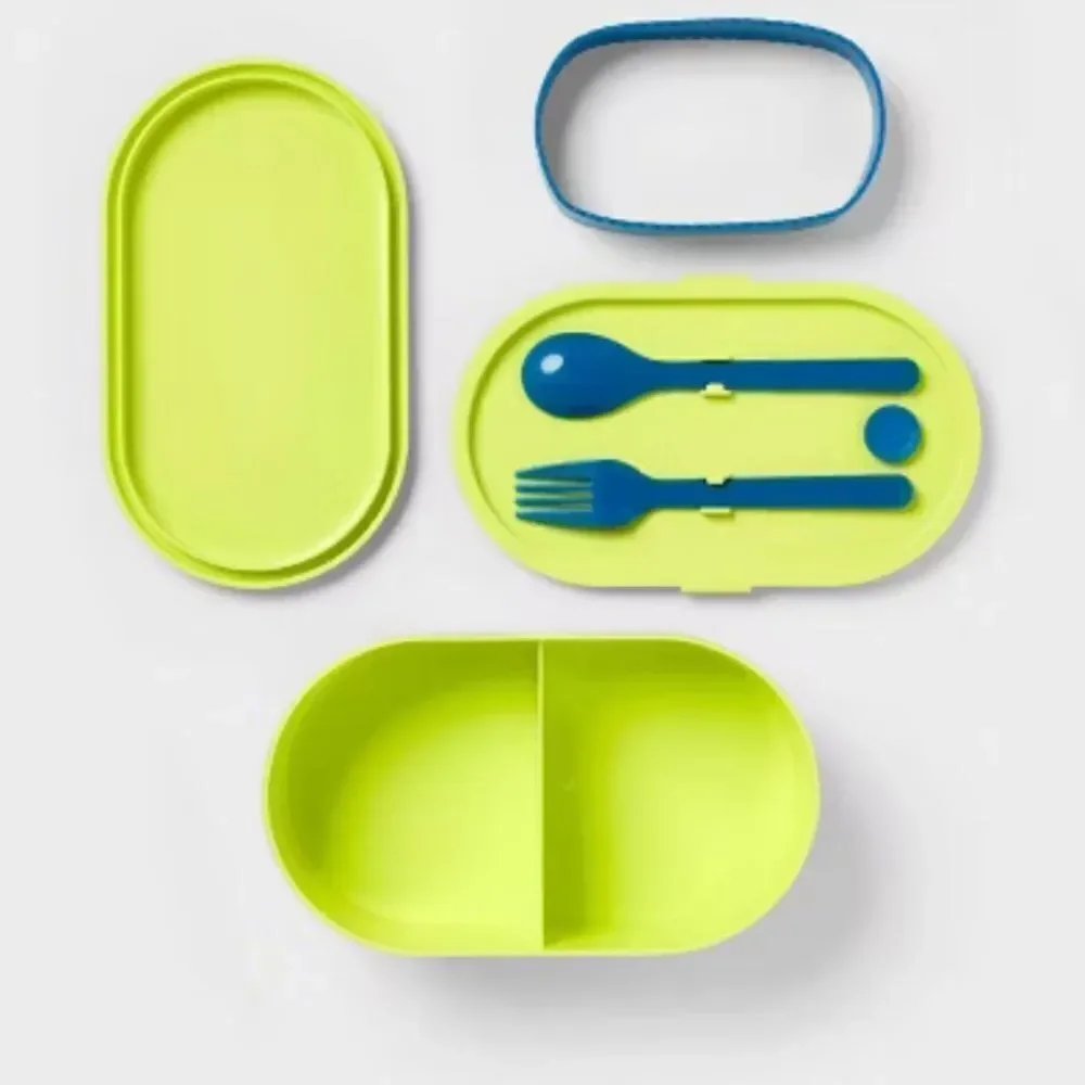 TABITHA BROWN NWT RAINBOW STRIPED LUNCH BENTO BOX